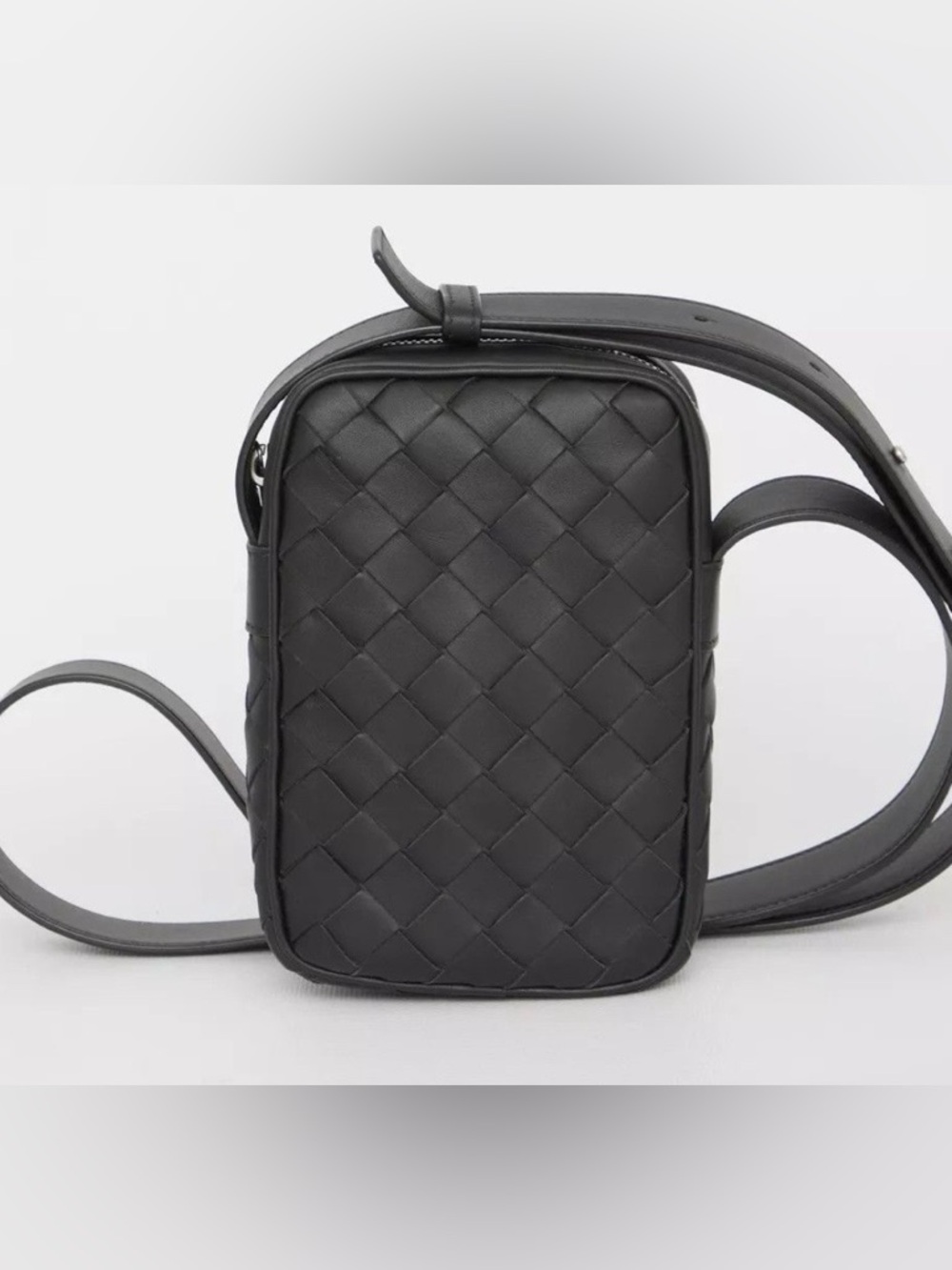Bottega Veneta Intrecciato Zip Crossbody